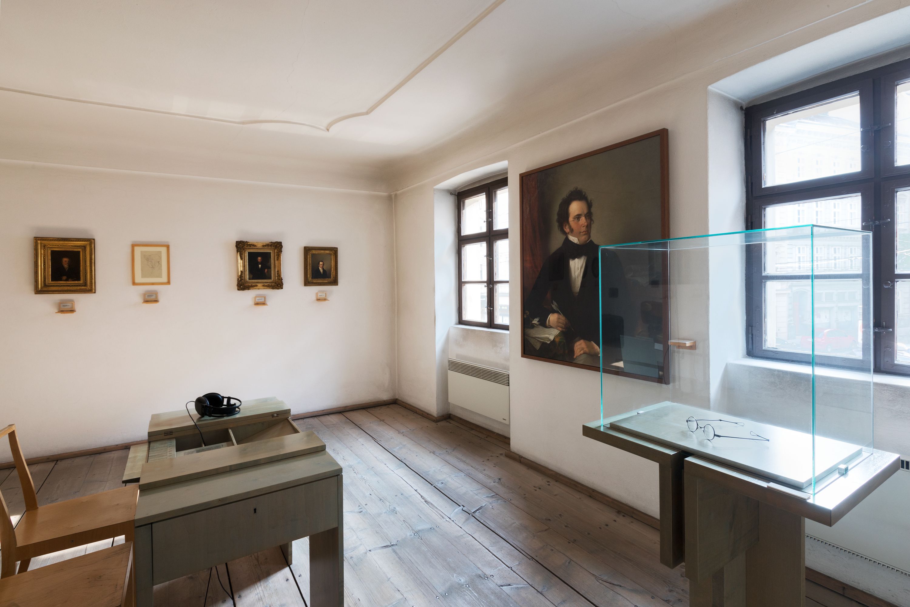 Ausstellungsansicht des Schubert Geburtshaus